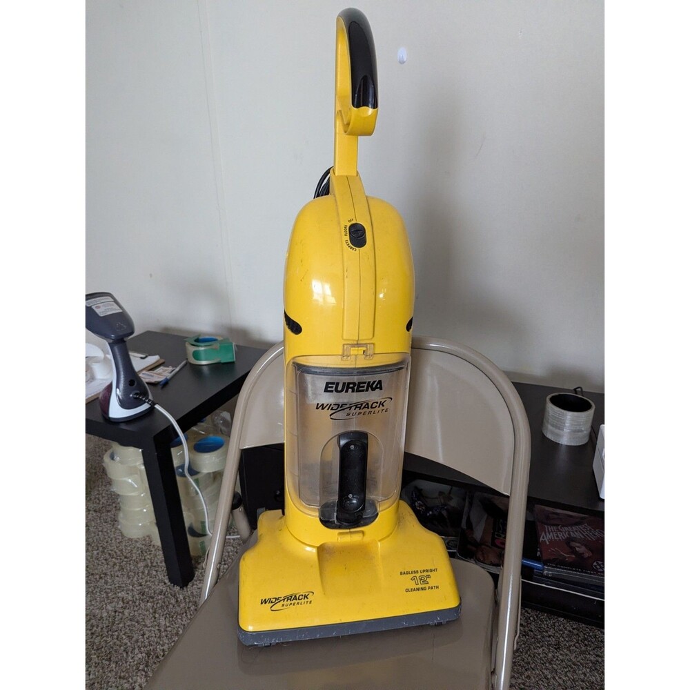 Eureka WideTrack Superlite Bagless Upright Vacuum Yellow 12"